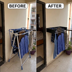 Spaciofy™ Wall Mounted Foldable Clothing Rack