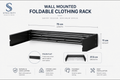 Wall Mounted Foldable Clothing Rack - SPACIOFY