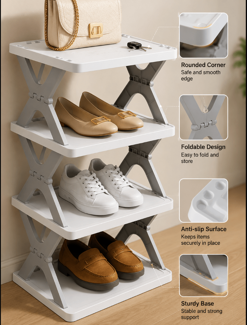 Spaciofy™ StackEase Shoe Organizer - SPACIOFY