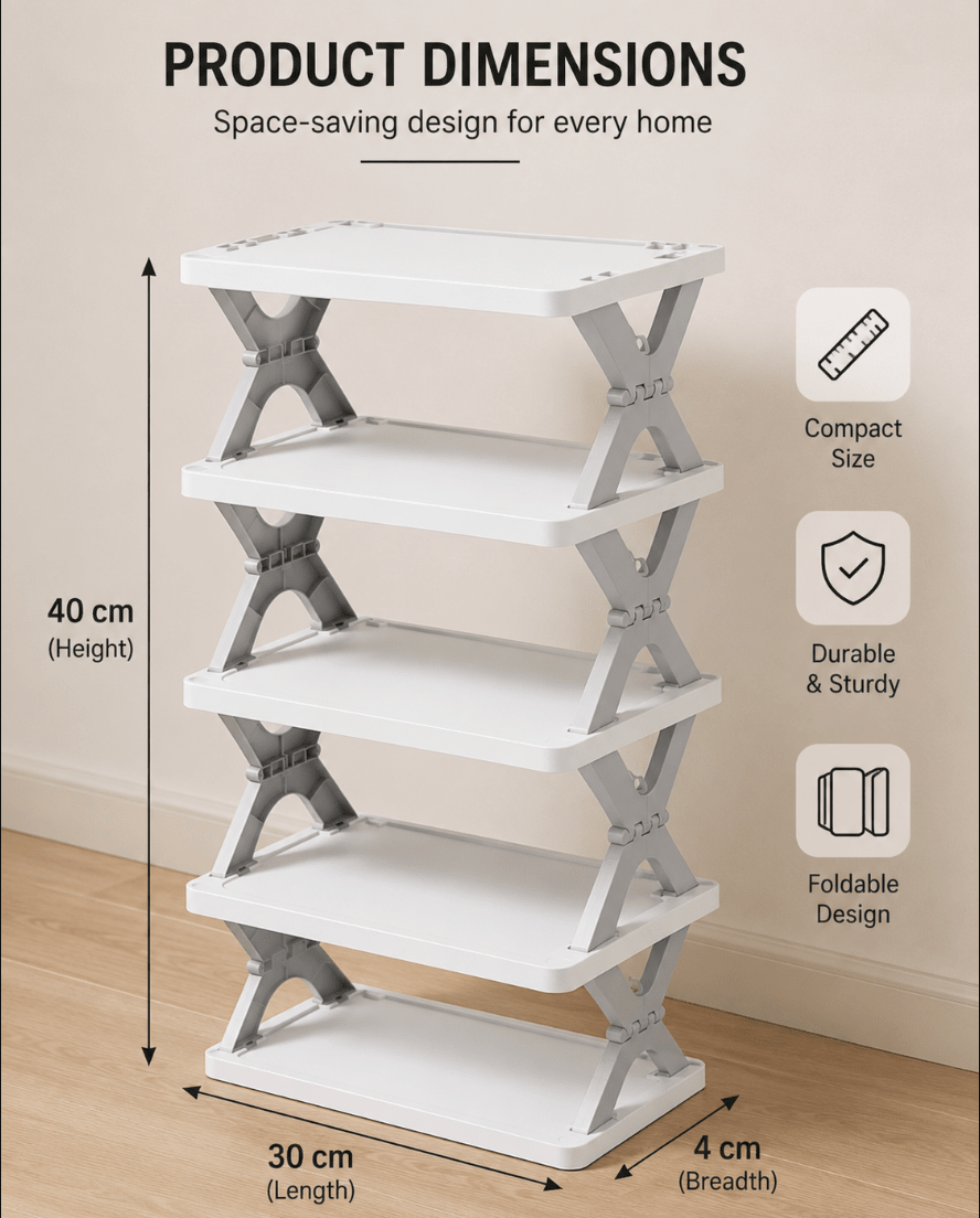 Spaciofy™ StackEase Shoe Organizer - SPACIOFY