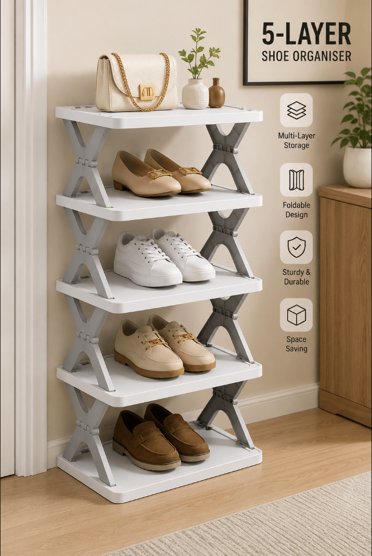 Spaciofy™ StackEase Shoe Organizer - SPACIOFY