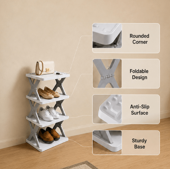Spaciofy™ StackEase Shoe Organizer - SPACIOFY