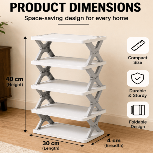 Spaciofy™ StackEase Shoe Organizer - SPACIOFY