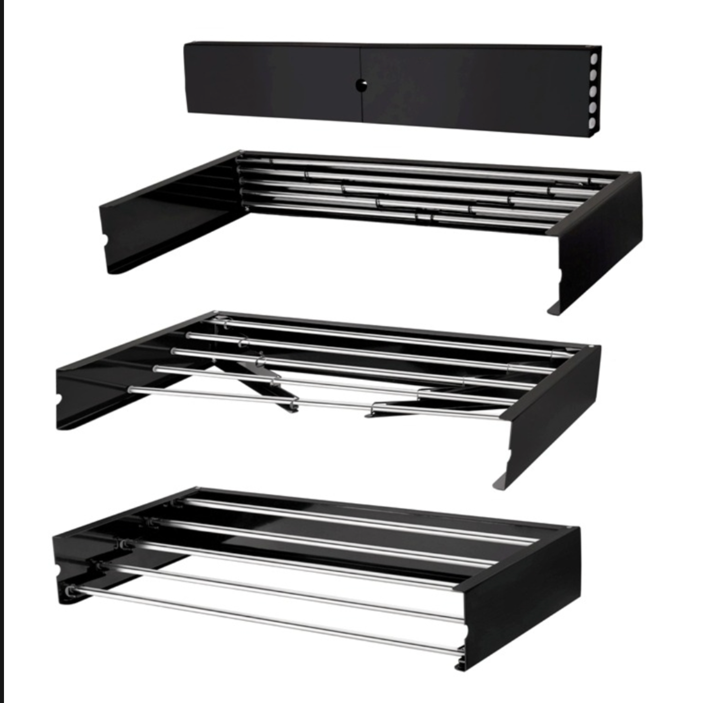 Wall Mounted Foldable Clothing Rack